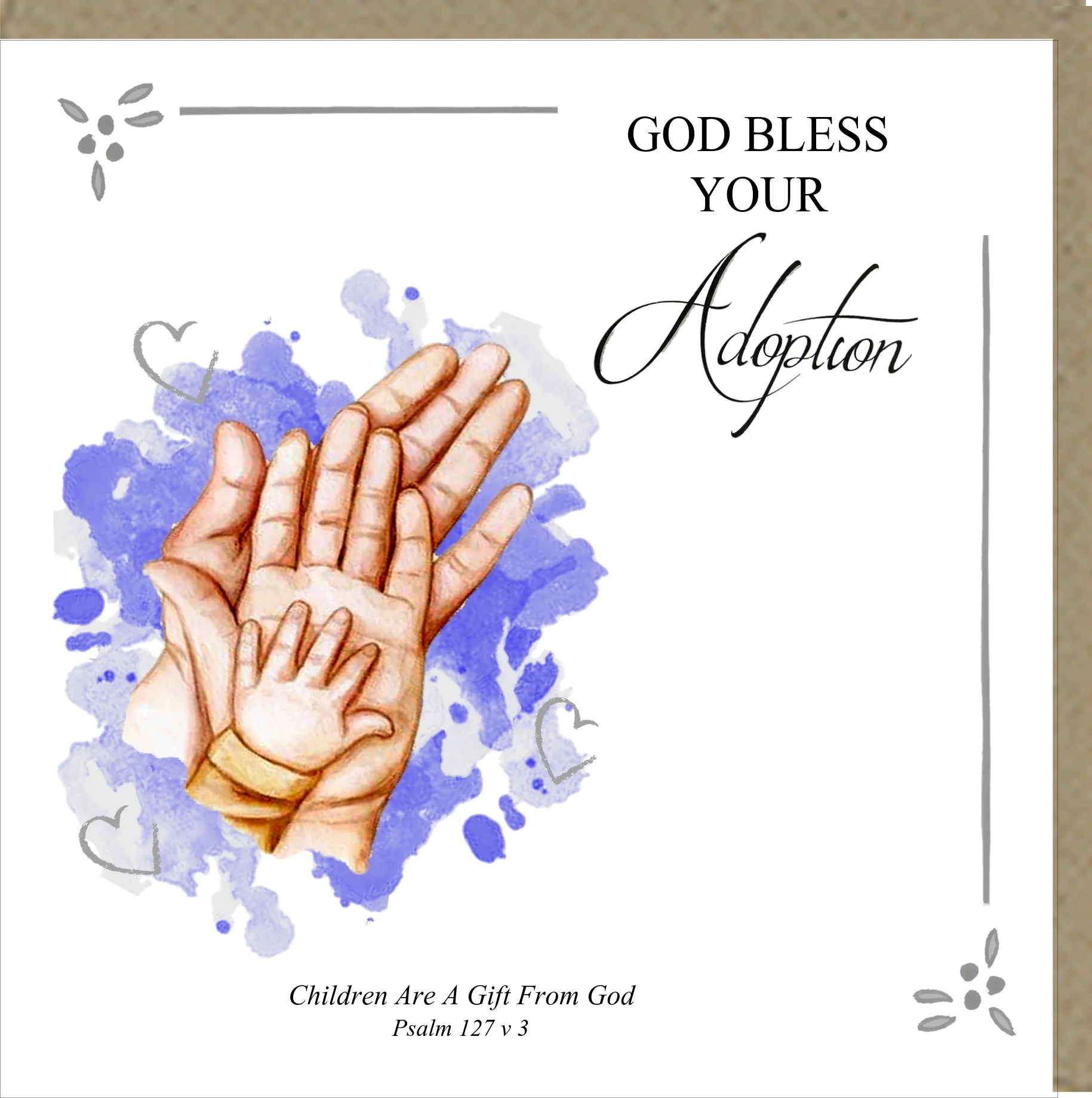 Adoption Blessings (Boy) Greetings Card