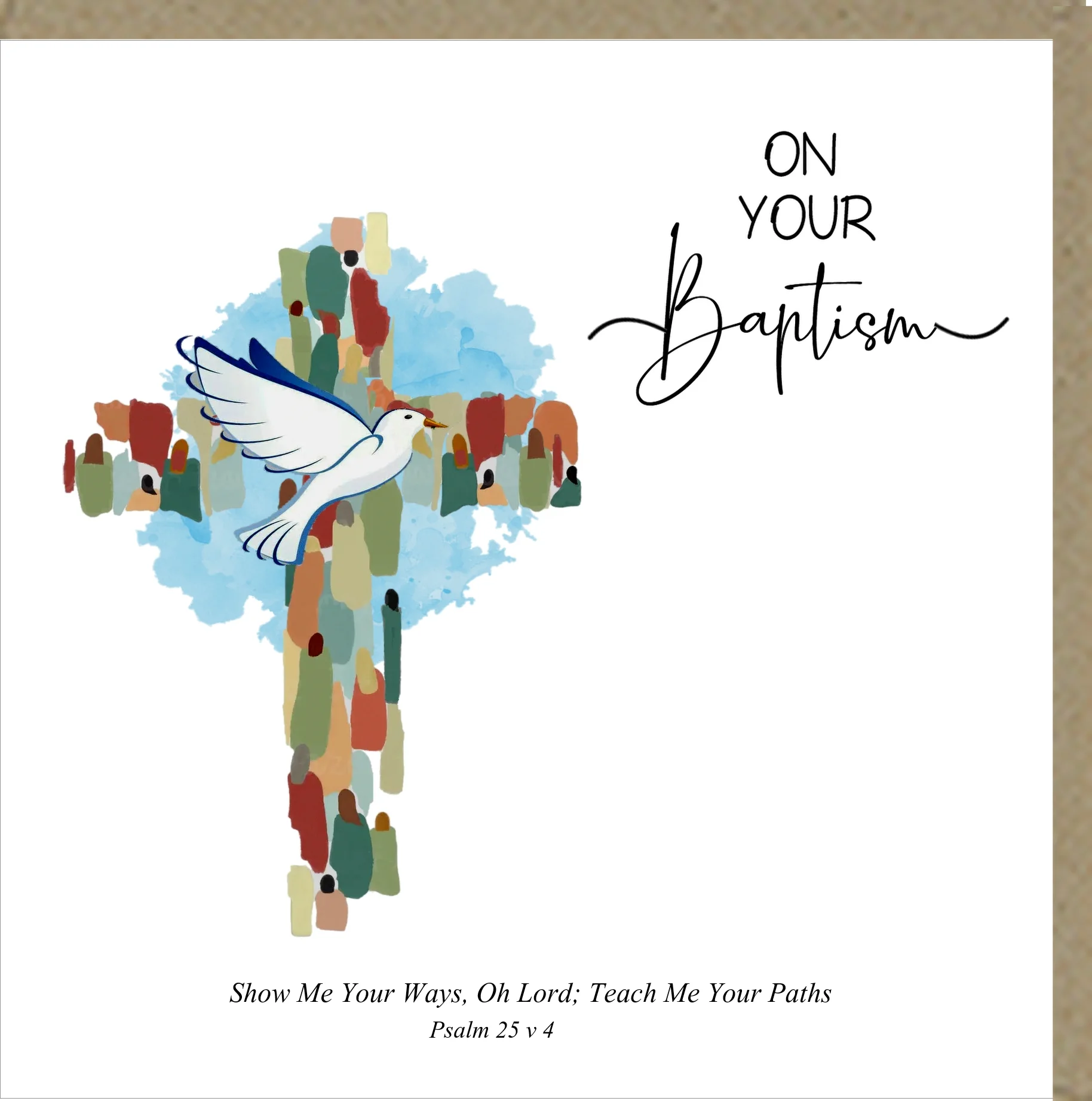On Your Baptism Greetings Card