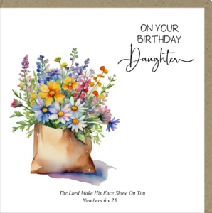 On Your Birthday Daughter Greetings Card