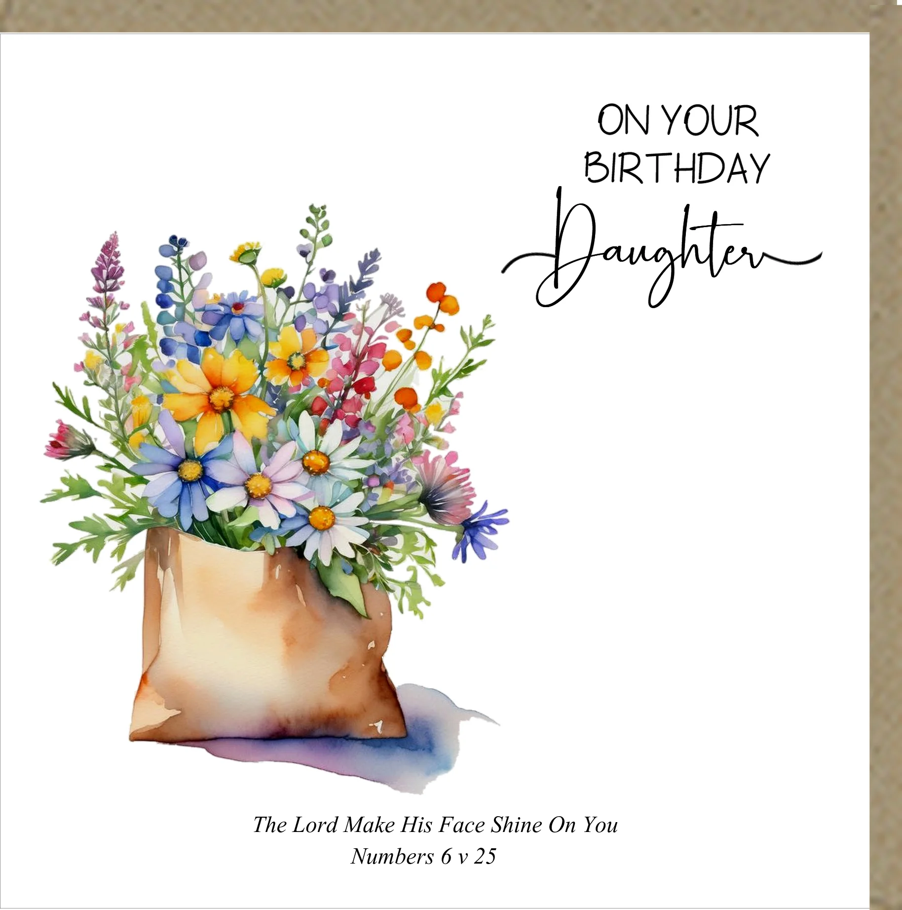 On Your Birthday Daughter Greetings Card