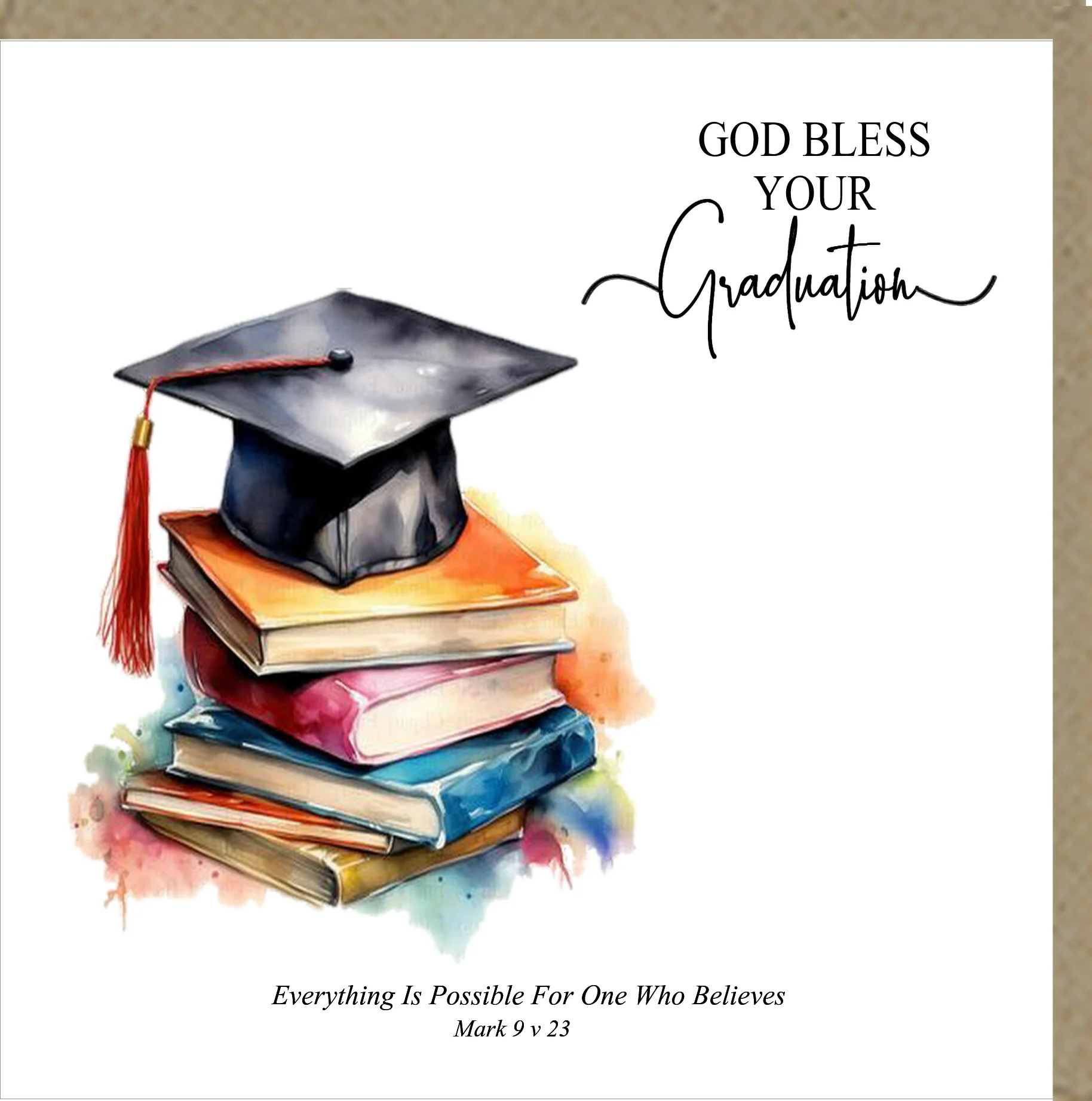 God Bless Your Graduation Greetings Card