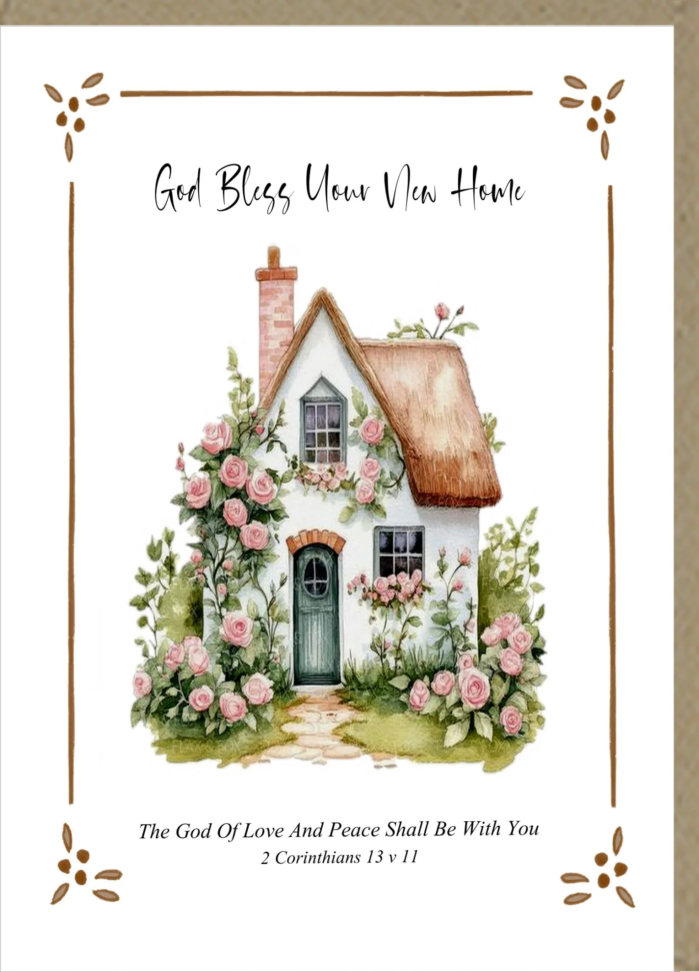 God Bless Your New Home Greetings Card
