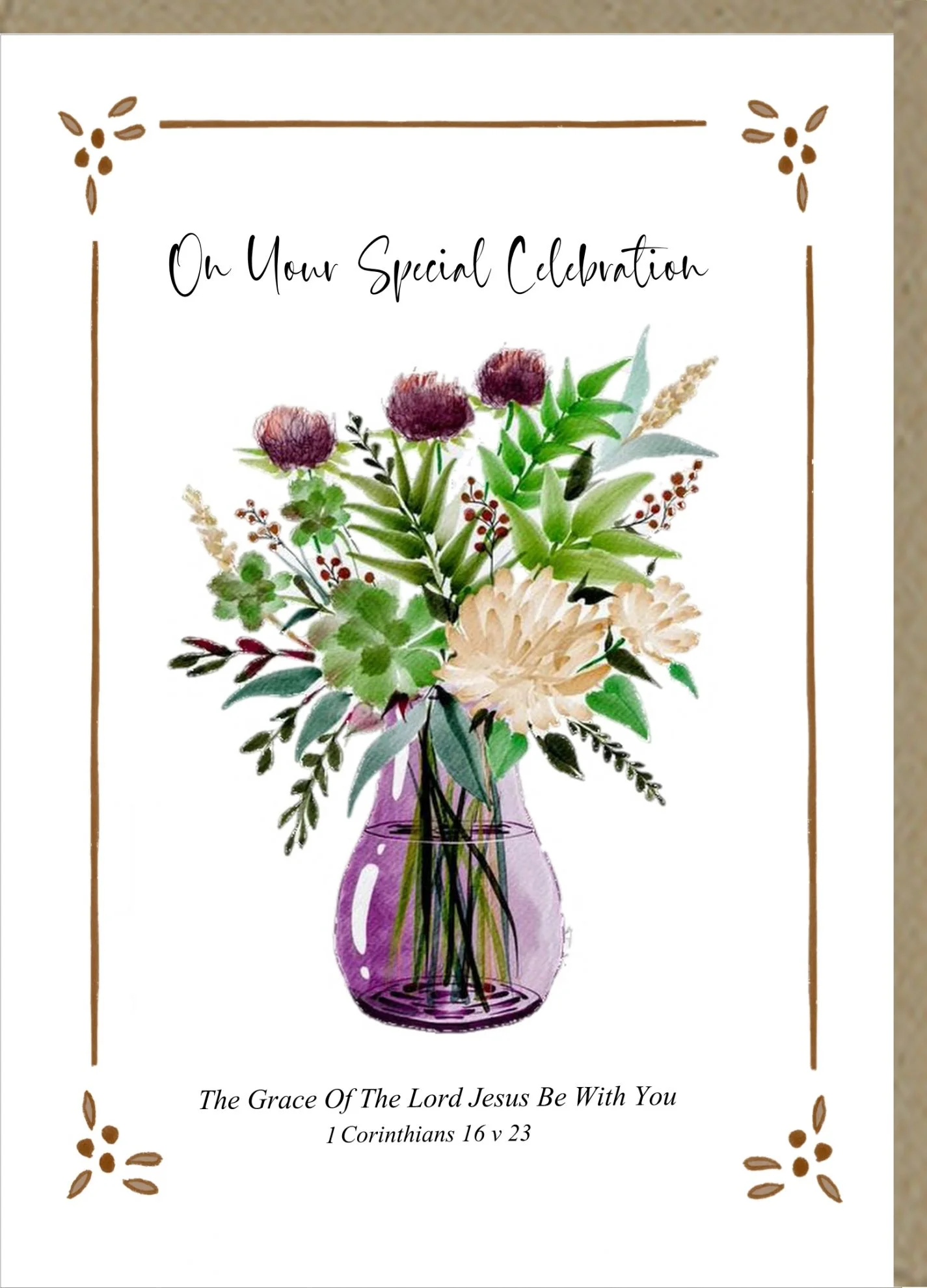 On Your Special Celebration Greetings Card