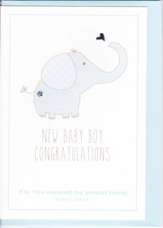 Three Dot Greetings Card Baby Boy