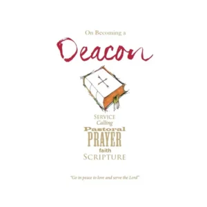 A minimalist Christian greeting card for an ordination, featuring elegant typography for the special occasion of becoming a deacon.