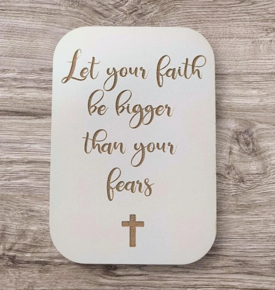 Fridge Magent Let your faith be bigger than your fears