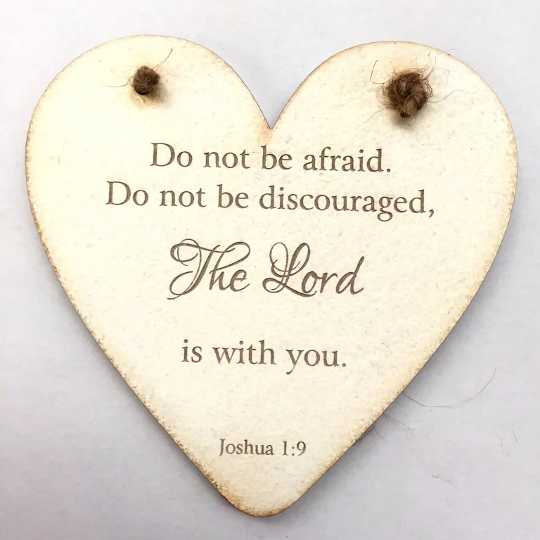 Rock Foundation Heart Plaque - Do Not Be Afraid