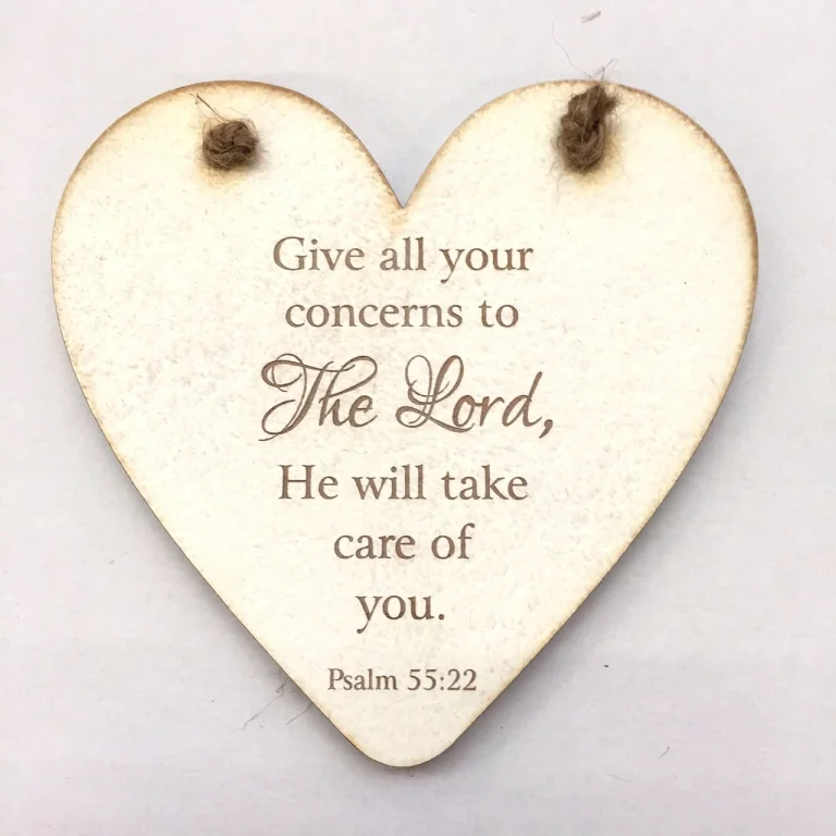 Rock Foundation Heart Plaque - Give All Your Concerns
