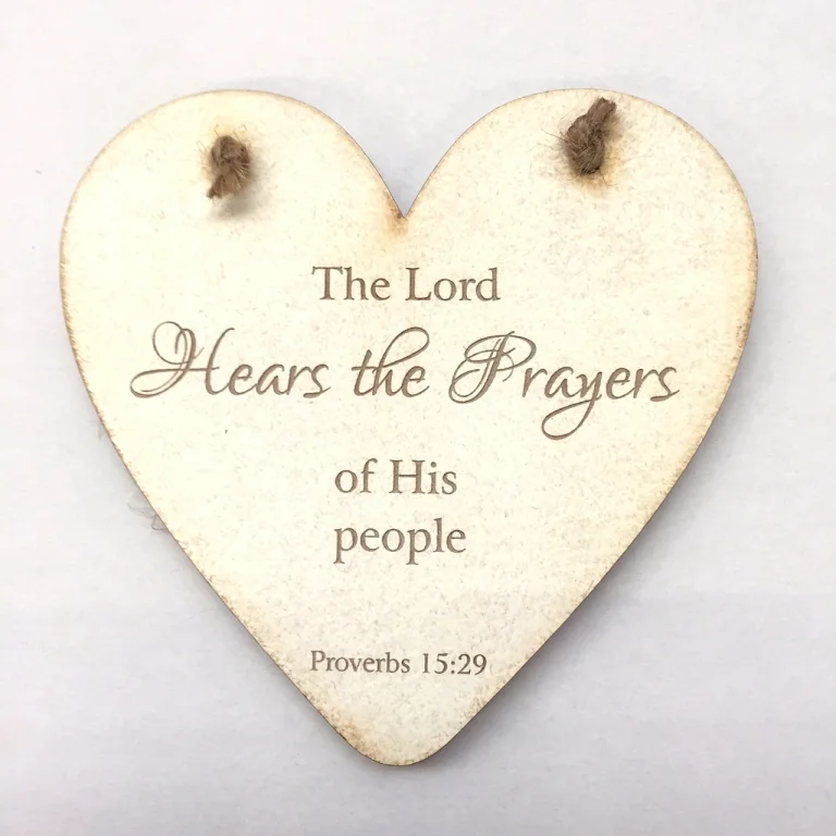 Rock Foundation Heart Plaque - The Lord Hears