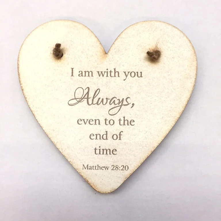 Rock Foundation Heart Plaque - I Am With You