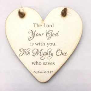 Rock Foundation Heart Plaque - The Lord Your God is With You