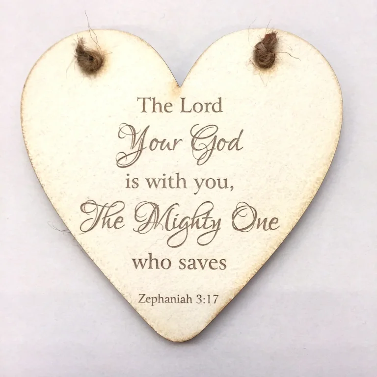 Rock Foundation Heart Plaque - The Lord Your God is With You