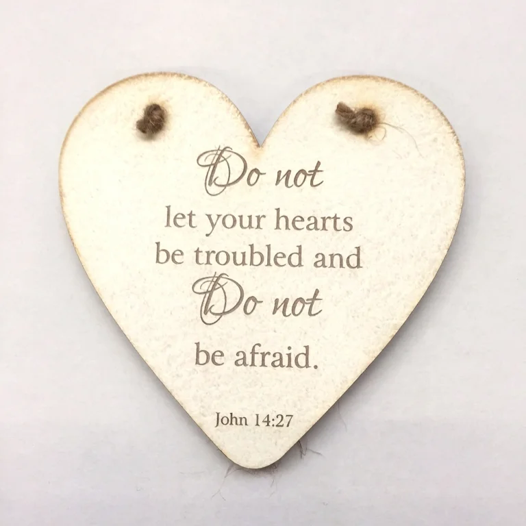 Rock Foundation Heart Plaque - Do Not Let Your Hearts
