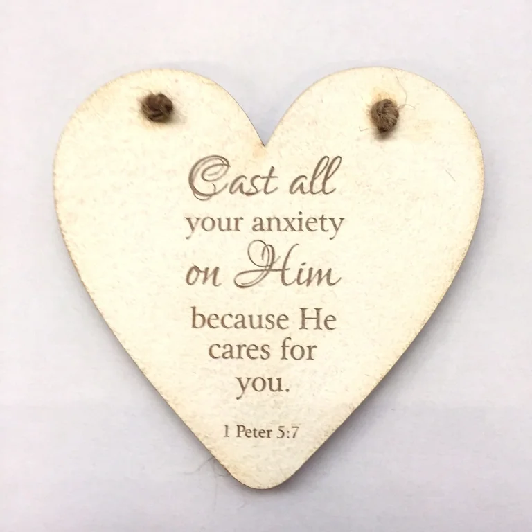Rock Foundation Heart Plaque - Cast All Your Anxiety