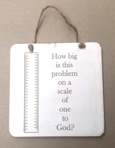 Rock Foundation Wall Plaque - How Big Problem