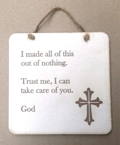 Rock Foundation Wall Plaque -  I Made All This