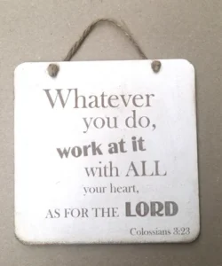 Rock Foundation Wall Plaque -  Whatever You Do