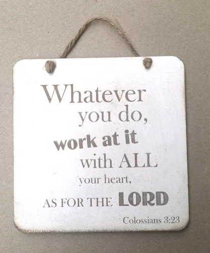 Rock Foundation Wall Plaque -  Whatever You Do