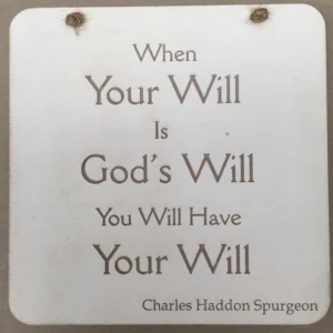 Rock Foundation Wall Plaque -  Your Will, God's Will
