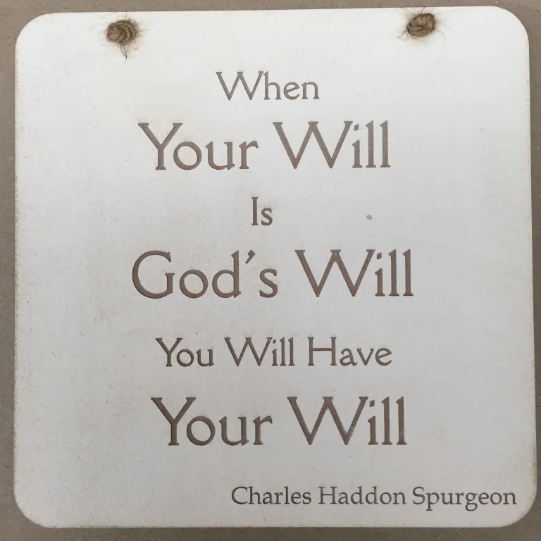 Rock Foundation Wall Plaque -  Your Will, God's Will