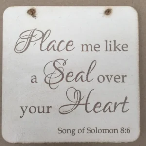 Rock Foundation Wall Plaque -  Seal over your Heart