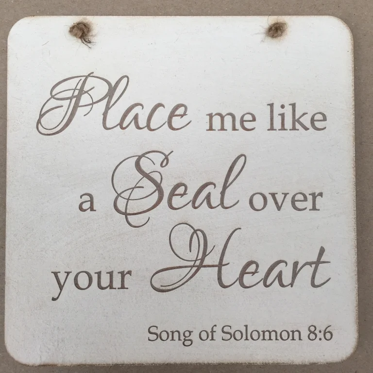 Rock Foundation Wall Plaque -  Seal over your Heart