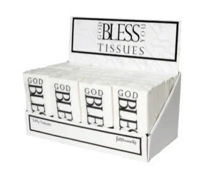 God Bless You Display (24 Tissues + Display)