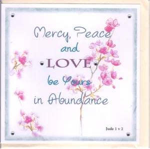 Potty Mouse Mercy Peace And Love Greetings Card