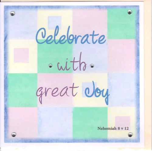 Potty Mouse Celebrate With Great Joy Greetings Card