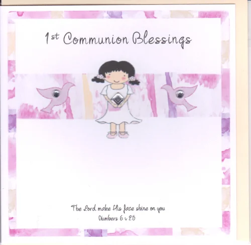 Potty Mouse 1st Communion Blessings Greetings Card