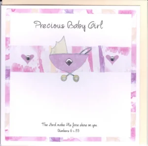 Potty Mouse Precious Baby Girl Greetings Card