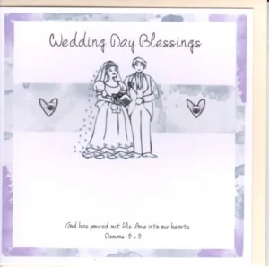 Potty Mouse Wedding Day Blessings Greetings Card