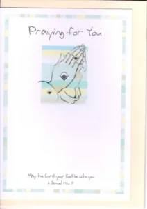 Potty Mouse Praying for You  Greetings Card