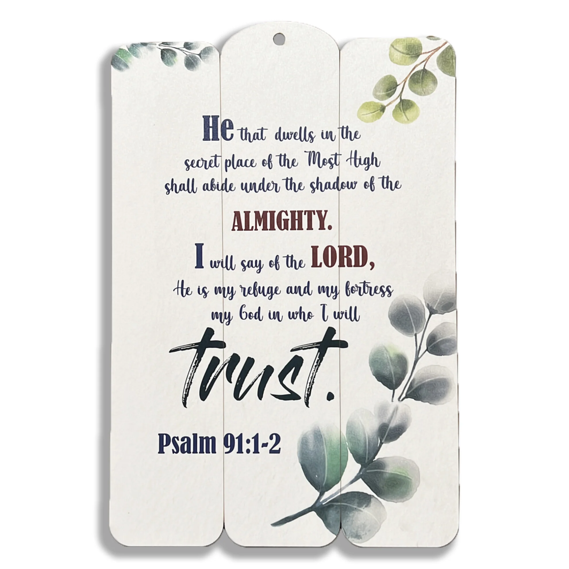 Wooden Plaque - He that dwells in the secret place…