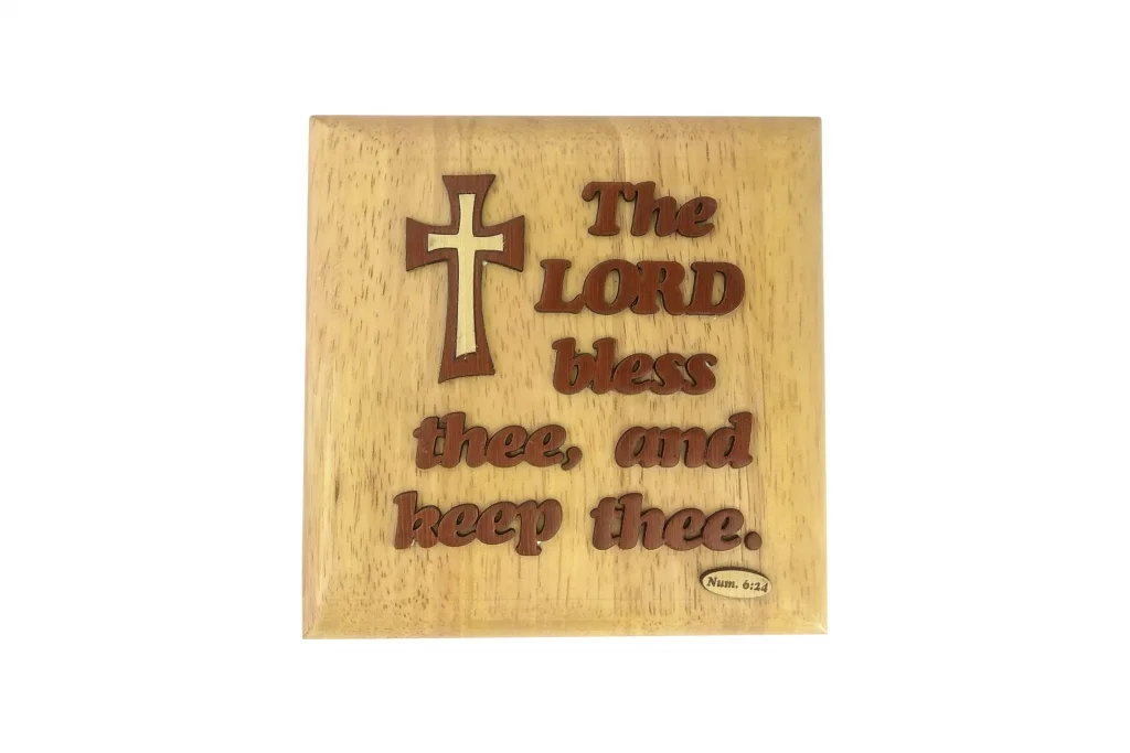 Square Plaque - The Lord Bless Thee