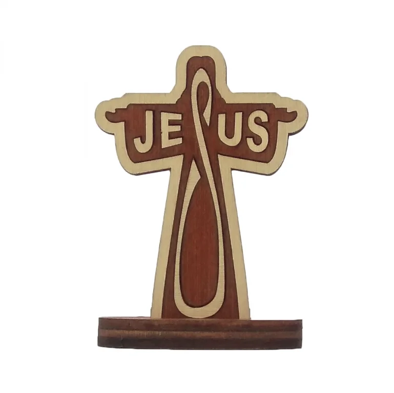 Small Standing Cross - Jesus
