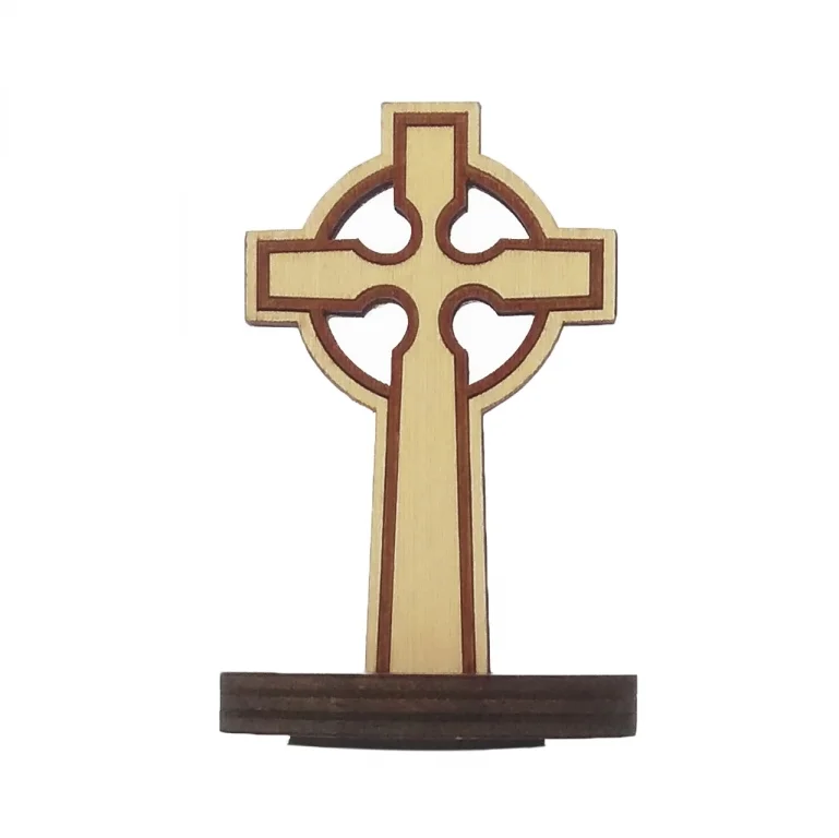 Small Standing Cross - Circle