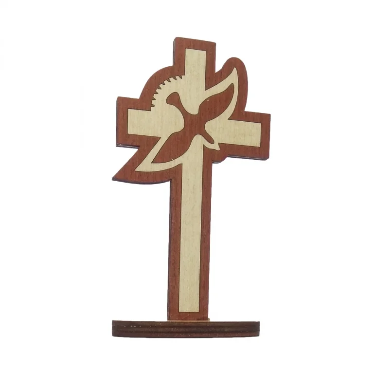 Small Standing Cross - Dove