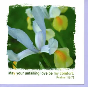 A set of six decorative wall art pieces featuring the Unfailing Love theme, showcasing elegant typography and inspirational imagery suitable for home decor displays.