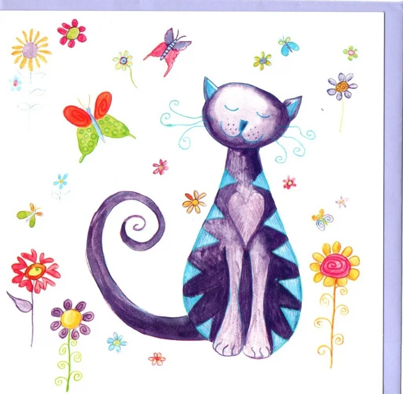 Big Sky Cards - Snoozing Cat