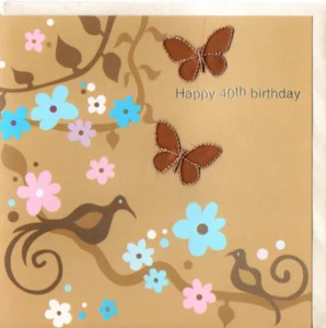 Happy 40th Birthday Greetings Card