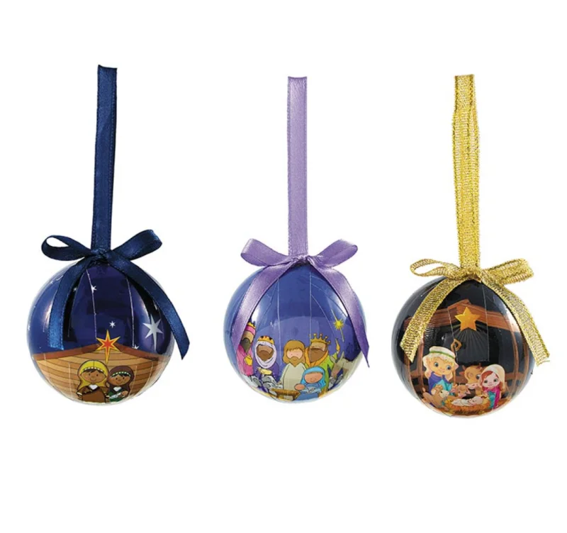 Children's Nativity Ornament Assortment (Pack of 3)