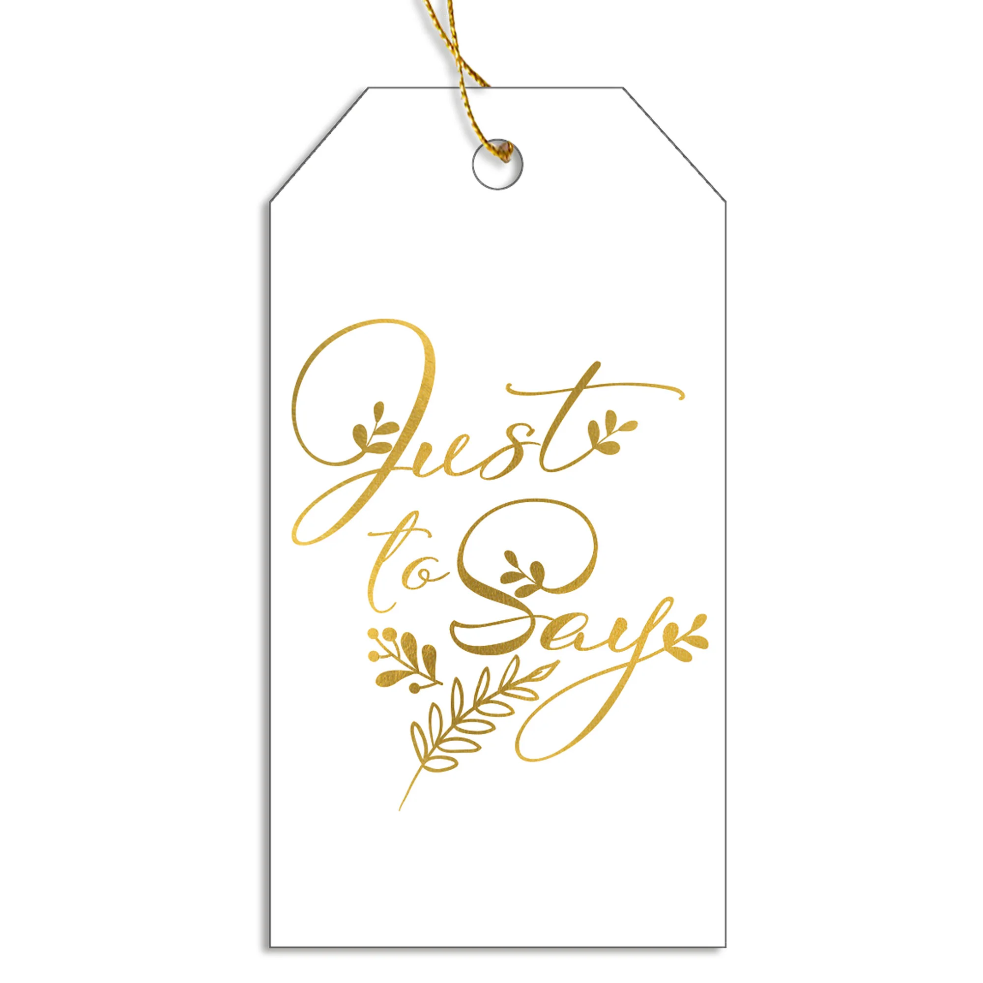 Just To Say Gift Tags (Pack of 12)
