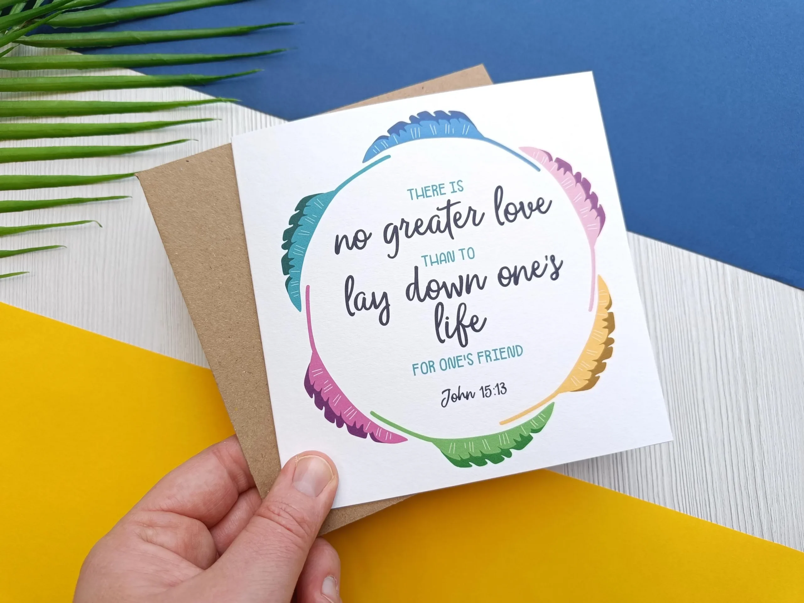 No Greater Love Greetings Card
