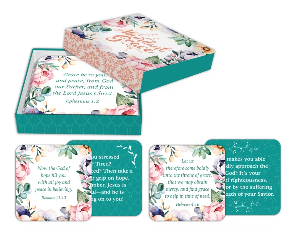 Abundant Grace Scripture Cards in Keepsake Box