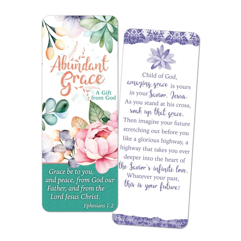 Abundant Grace Jumbo Bookmark