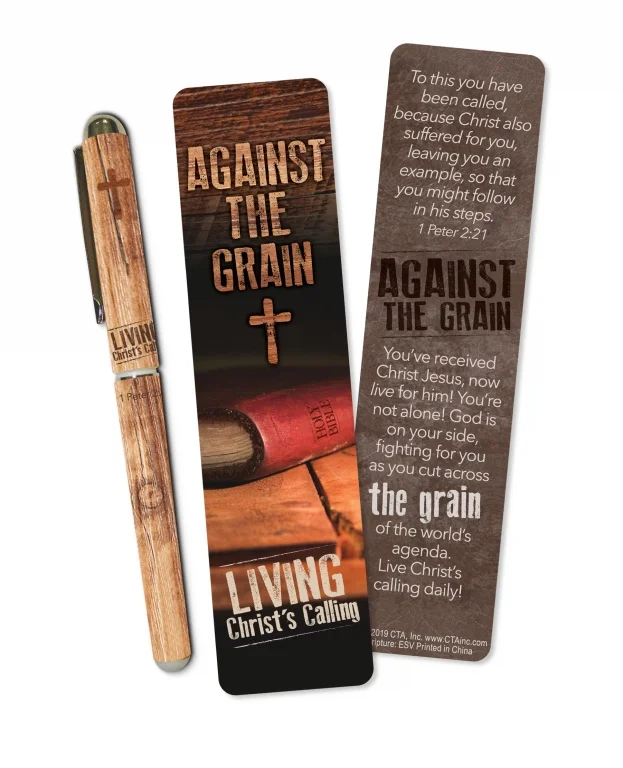 Against The Grain Pen and Bookmark Gift Set