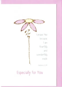 A hand-finished Three Dot Christian greeting card with elegant minimalist design, perfect for a special person or a special friend.