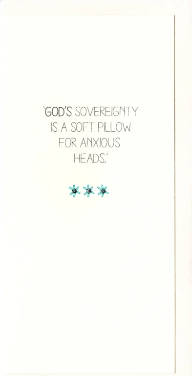 Three Dot Greetings Card God's Sovereignty