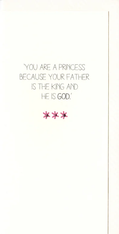 Three Dot Greetings Card Princess